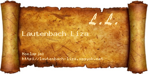 Lautenbach Liza névjegykártya